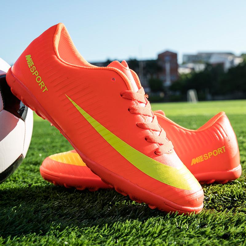 Spot Football Shoes Men's and Women's Broken Nails Tf Primary and Secondary School Students Children's Grass Training Teenagers Non-slip Sneakers
