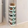 Free Standing Shoe Rack 9 Tier Narrow Entryway Vertical Space Saving Shoe Shelf Storage Organizer Cabinet For Bedroom Entrance