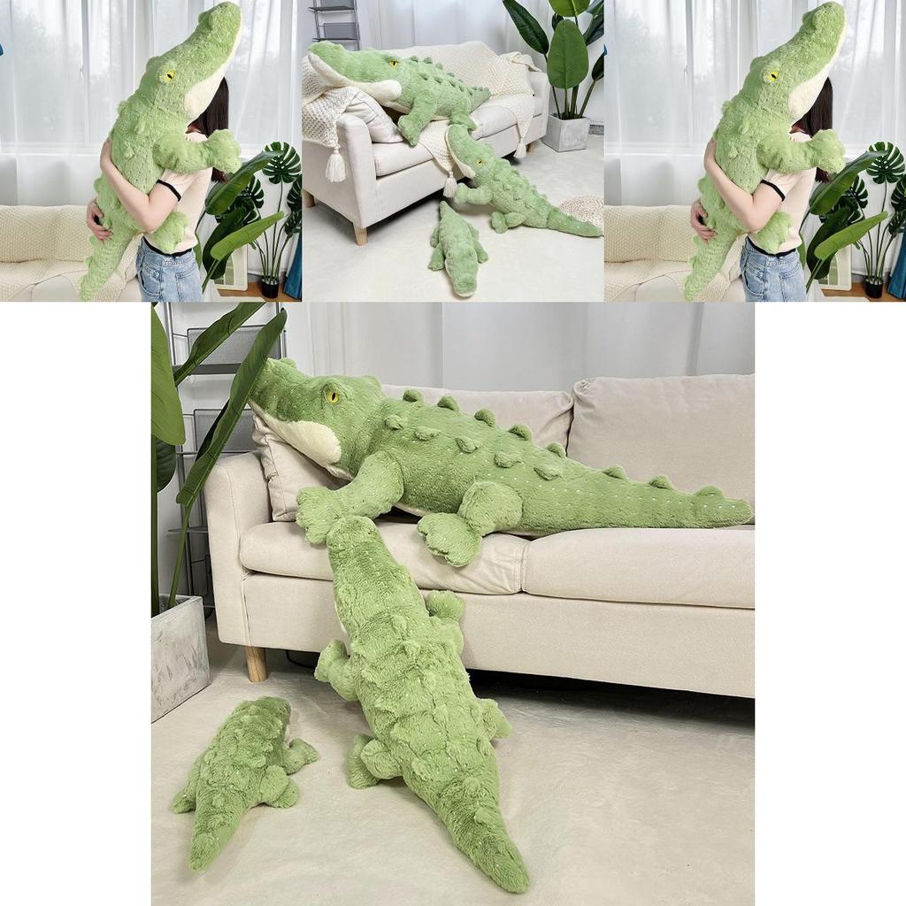 Crocodile Plush Toy Giant Pillow With Pp Cotton Filling For Kids Sleep And Play
