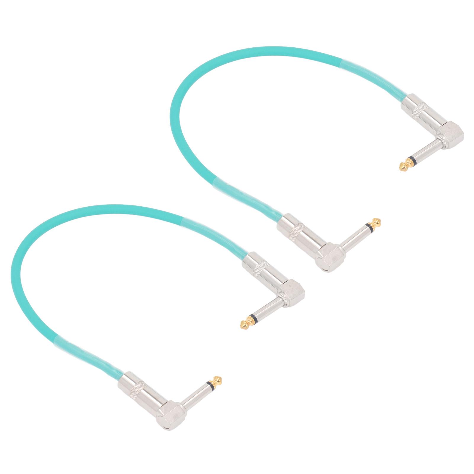 

2PCS 12 Inch Guitar Jumper 14 Inch Plug Guitar Effect Pedal Cable Pure Copper Musical Instrument циан