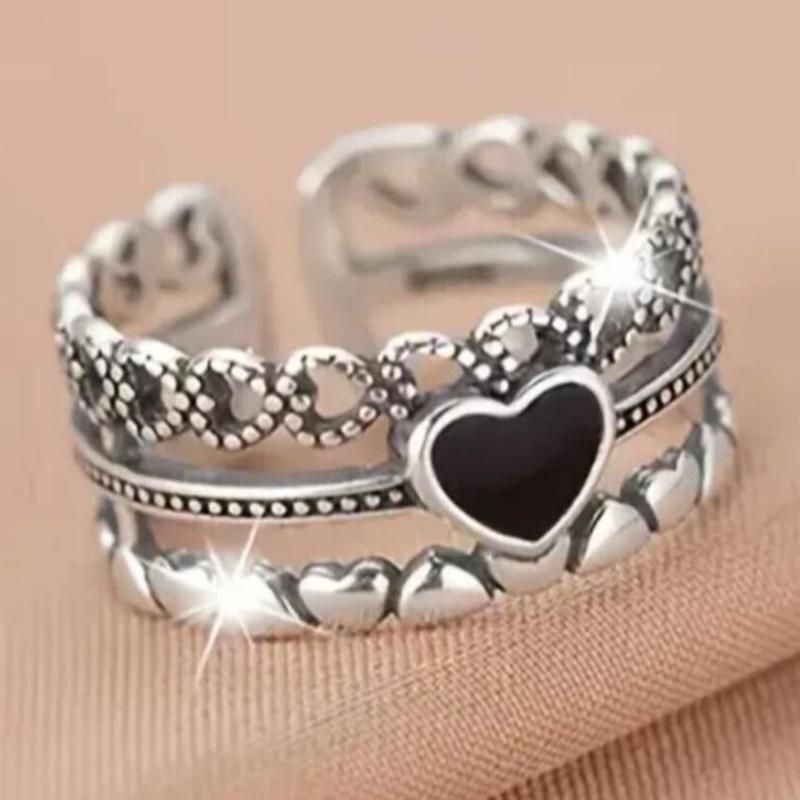 Silver Color Pin Adjustable Opening Finger Rings For Women Jewelry Gift Custom Jewelry