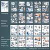 20 Sheets Per Pack of Sticker Book Garden Seasons Series Landscape Landscape Handbook Decorative Collage Bottom 4 Models
