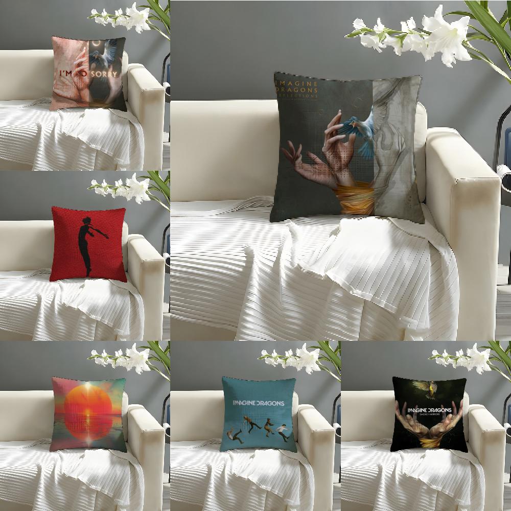 Hot Band I-Imagine Dragons Pillow Case Linen Pillow Case Sofa Home Decor Cushion Cover Cushion Cove