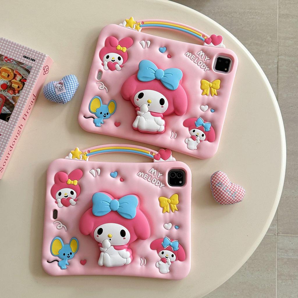 Retractable My Melody Silicone Case for iPad Air 2025/iPad Pro 11 Tablet