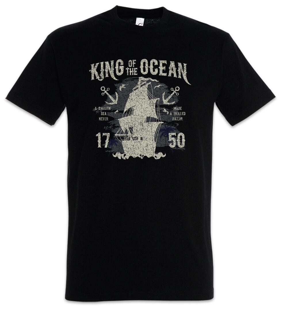 King Of The Ocean T-Shirt Mens Womens Tees Top Sailor Skipper Sailboat Sail Sport Sports Sailing S