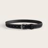 Western Style Women Waist Belts PU Leather Buckle Waist Belts Metal Rivet Waistbands  Party