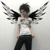VAYLA Grunge Aesthetics Tattoo Print T-shirt Trashy 2000s Style Letter T Shirt Japanese Y2k White Sheer Tops Gothic Vintage