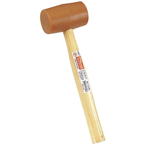 Takagi M&M Silicone Hammer with Wooden Handle, Small