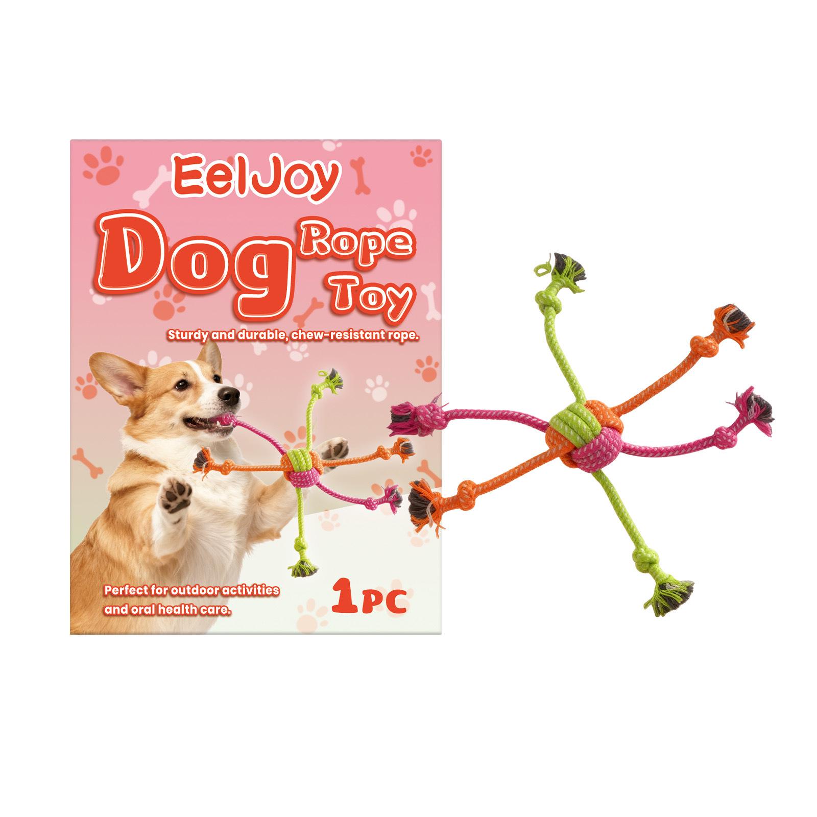 EELJOY Прочная веревочная игрушка-грызун для собак - Интерактивная игрушка для игры и снятия стресса