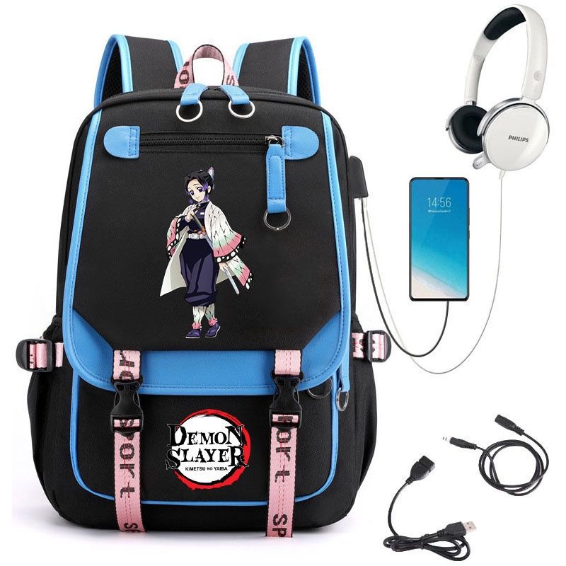 Demon Slayer Anime-Peripherie Rucksack stilvoller Anime-Themen-Schülerrucksack 0084