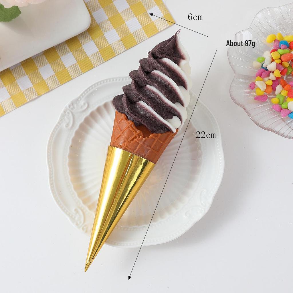 Simulated Ice Cream Dessert Cones & Cold Drink Models for Display & Photography