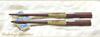 Daikokuya Edo Wooden Skillfully Carved Ironwood Pentagonal Cutting Pair Medium Chopsticks, (Slightly Thick) 1 Size 21.5cm