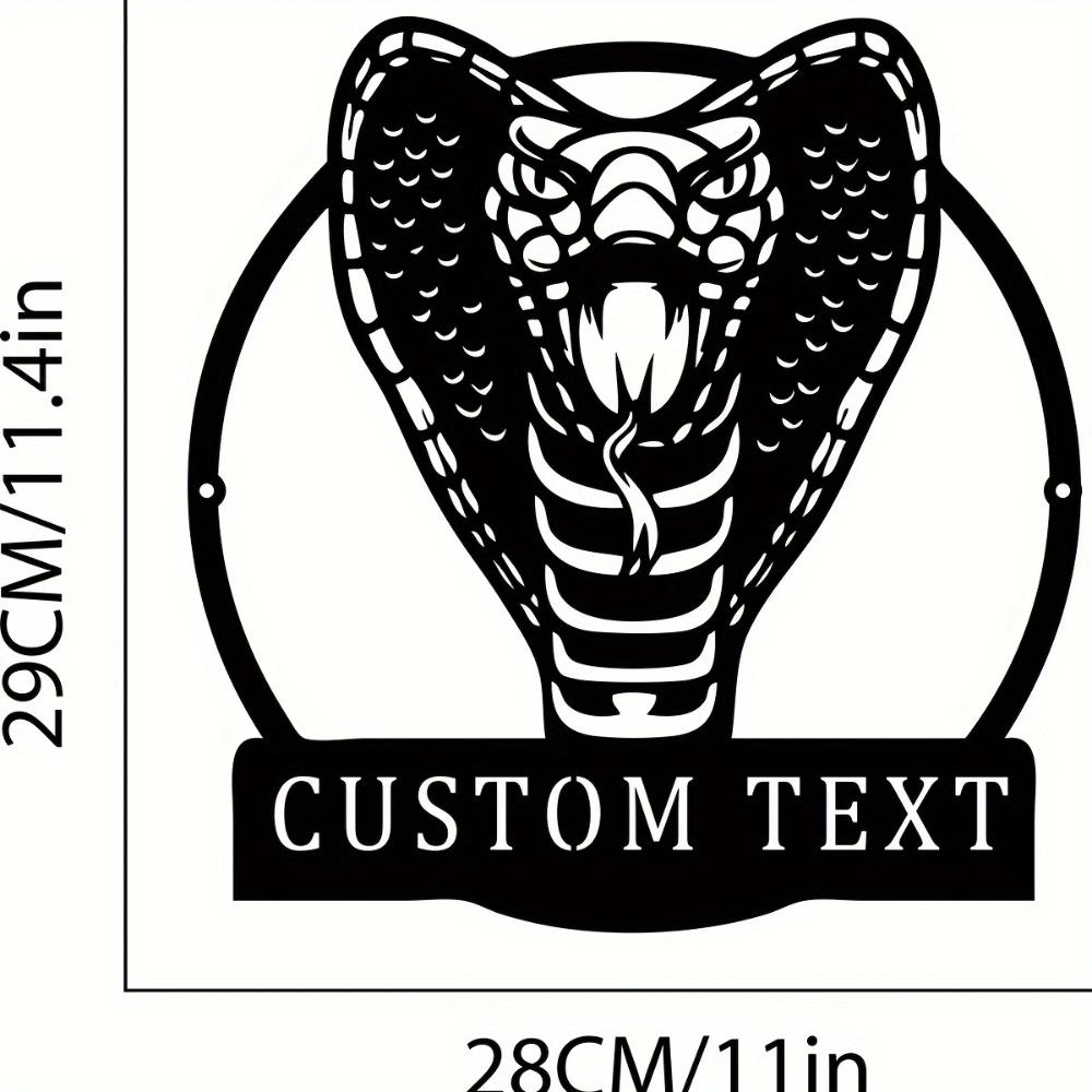 

Cobra Snake Metal Wall Art, Unique Iron Decor for Snake Lovers, Birthday Gift