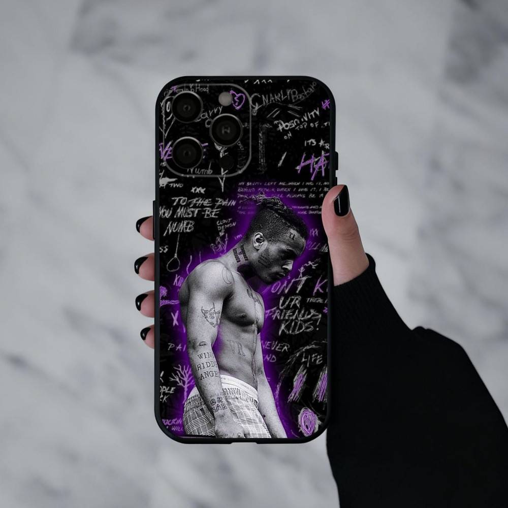 R-Rapper X-XXXTentacionS Phone Case Silicone Soft For IPhone 17pro 16 15 14 13 12 11 X XR Plus Pro Max Plus