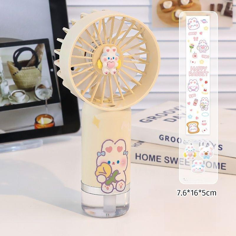 Upgraded Portable Misting Fan, Handheld Personal Mister Fan, Battery Operated Spray Water Mist Fan For Makeup, Travel, Outdoors