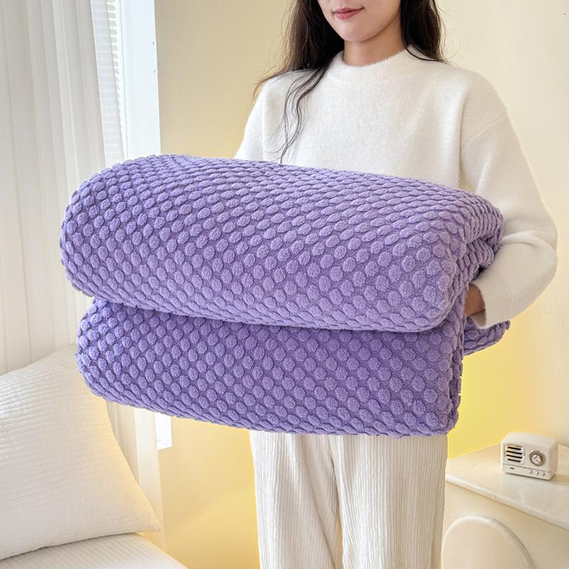 

Solid Color Throw Blanket, Modern Simple Style White Blanket, Multifunctional Blankets Suitable for Sofa Travel Hotel Multi-size 100cmx150cm 1pc