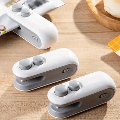 2-in-1 wiederaufladbarer Mini-Snackbeutel-Versiegeler mit Cutter, Hitze-Vakuumversiegeler für die Aufbewahrung frischer Lebensmittel