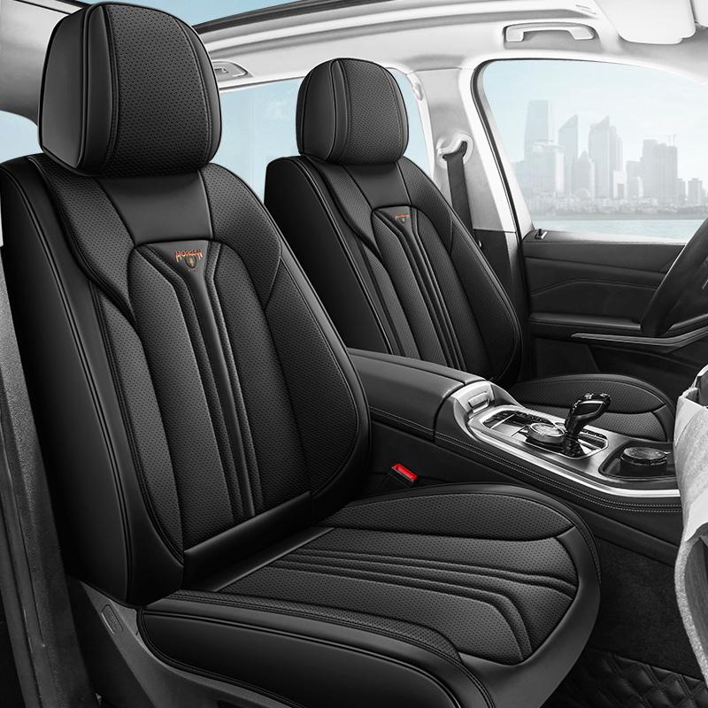 1pc Universal Luxury Full-Cover Car Seat Covers - Soft Premium Napa Leather, All-Season Comfort, Fit Most Sedans & SUVs