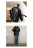 2024 Men's Trendy Motorcycle Leather Jacket - Korean & Hong Kong Style for Spring/Autumn