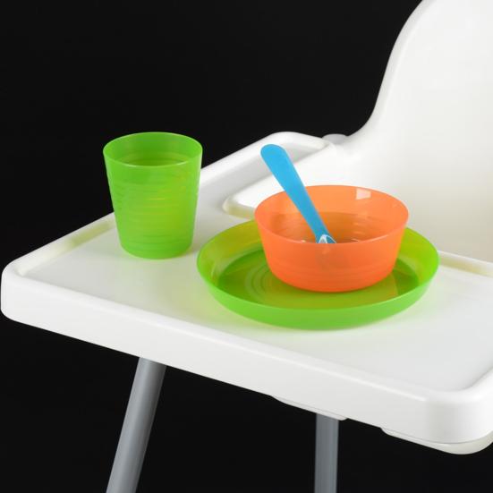 Stable Shockproof Baby Highchair Board Plastic Practical Heighten Edge Baby Dinner Board for Home