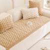 Winter Couch Cover Comfortable Room Accessory Thick Plush Fuzzy Couch Cover for Winter Non Slip Sofa Slipcover Protector
