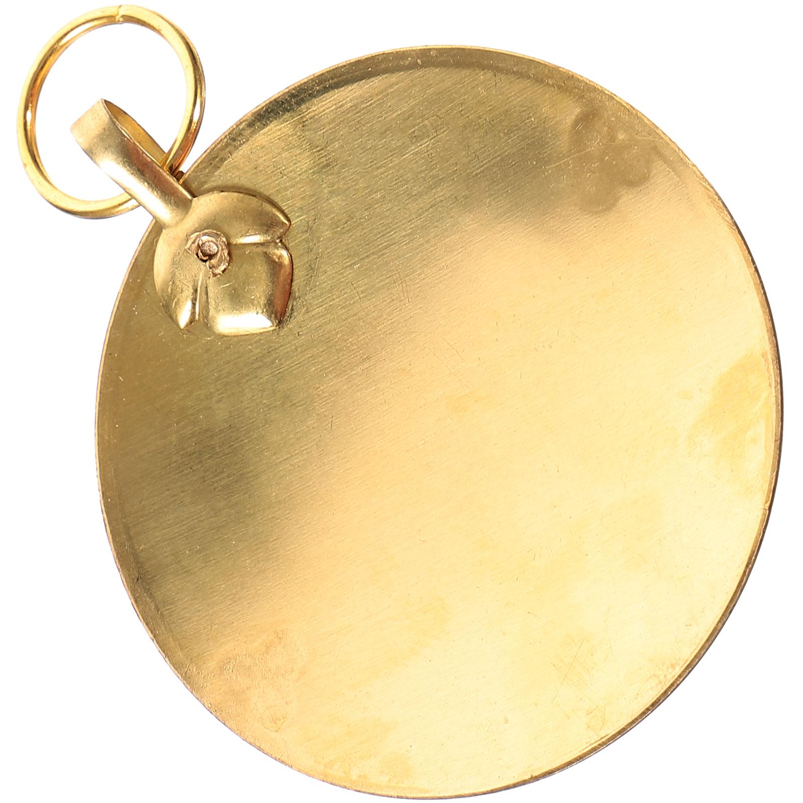 

Copper Round Mirror Hanging Bagua Door Chinese Wall nament Small Mirror Decorative MirrorsVintage Brass Mirror 5.80X5.00X0.20CM