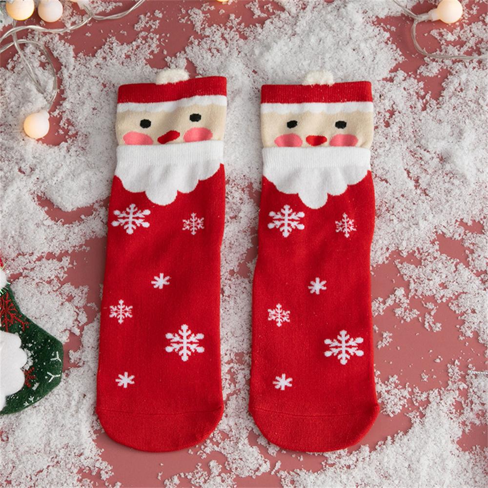

Winter Coral Velvet Christmas Socks Women s Soft Thickened Warm Cartoon Cute Santa Claus Kids Christmas Gift Floor Sleep Socks