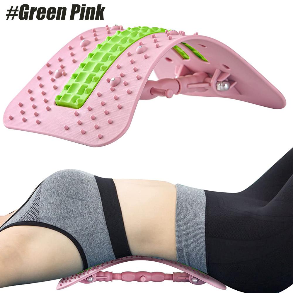 

Облегчение боли в нижней части спины - многоуровневая опора для позвоночника - спина Crakcer с подушкой, массажная доска для позвоночника с регулируемой поворотной штангой