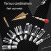 23-Piece Titanium-Coated High-Speed Steel Chamfering Tool Set with Hex Shank Countersink Drill Bits
