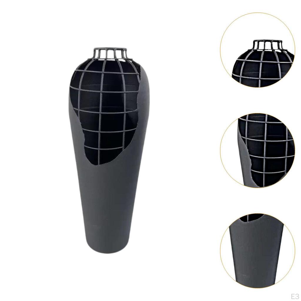 Decorative Iron Art Vase for Tabletop Use Functional Container Flowers