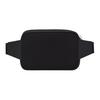 Bally Logo Zipper Closure Fabric And Leather Waist Bag Men Waist Bag Black 6302615