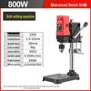 Compact 220V High-Power Precision Drill Press for Home - Multifunctional Bench Drill & Milling Machine