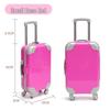 Compact Trolley Case: Portable Desktop Storage for Cosmetics, Eyelashes, and Ornaments – Large Capacity, Durable, Solid Color.