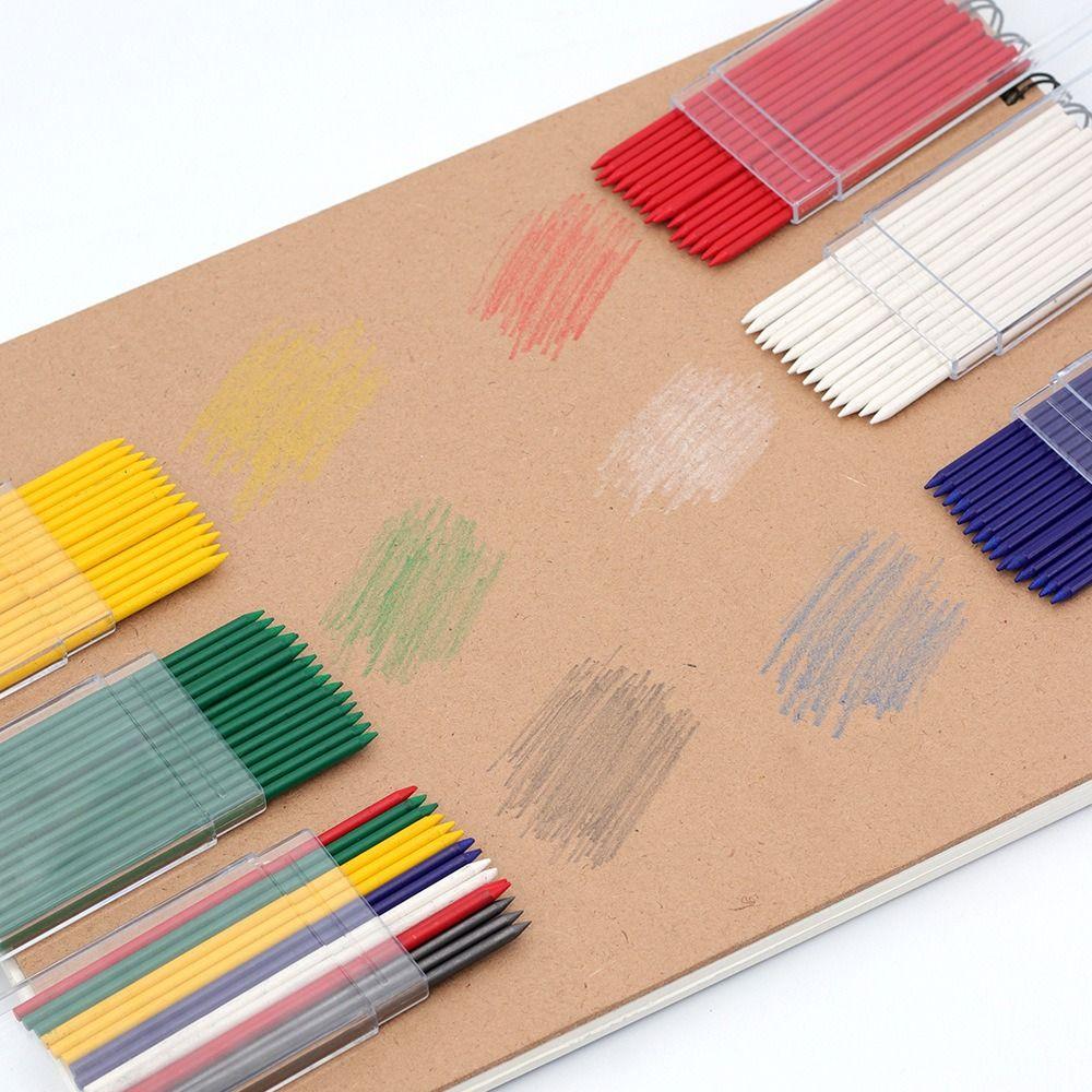 15pcs/Box Replaceable Carpenter Pencil Leads Multi-Color Automatic Pencil Core  Woodworking