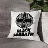 B-Black S-Sabbath Ozzy Pillow Case For Sofa Decor Car Office Room Printing Cushion Cover Decorations and Protector