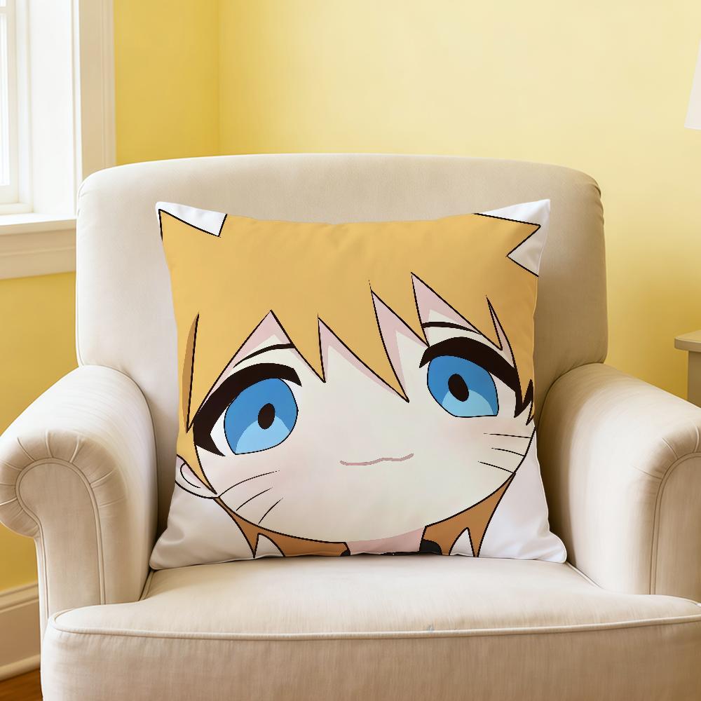 Classic Japan Anime NNaruto Chibi Kawaii Soft Pillowcase Sofa Home Living Room Decor Protective Covers Hogar Pillow Cover