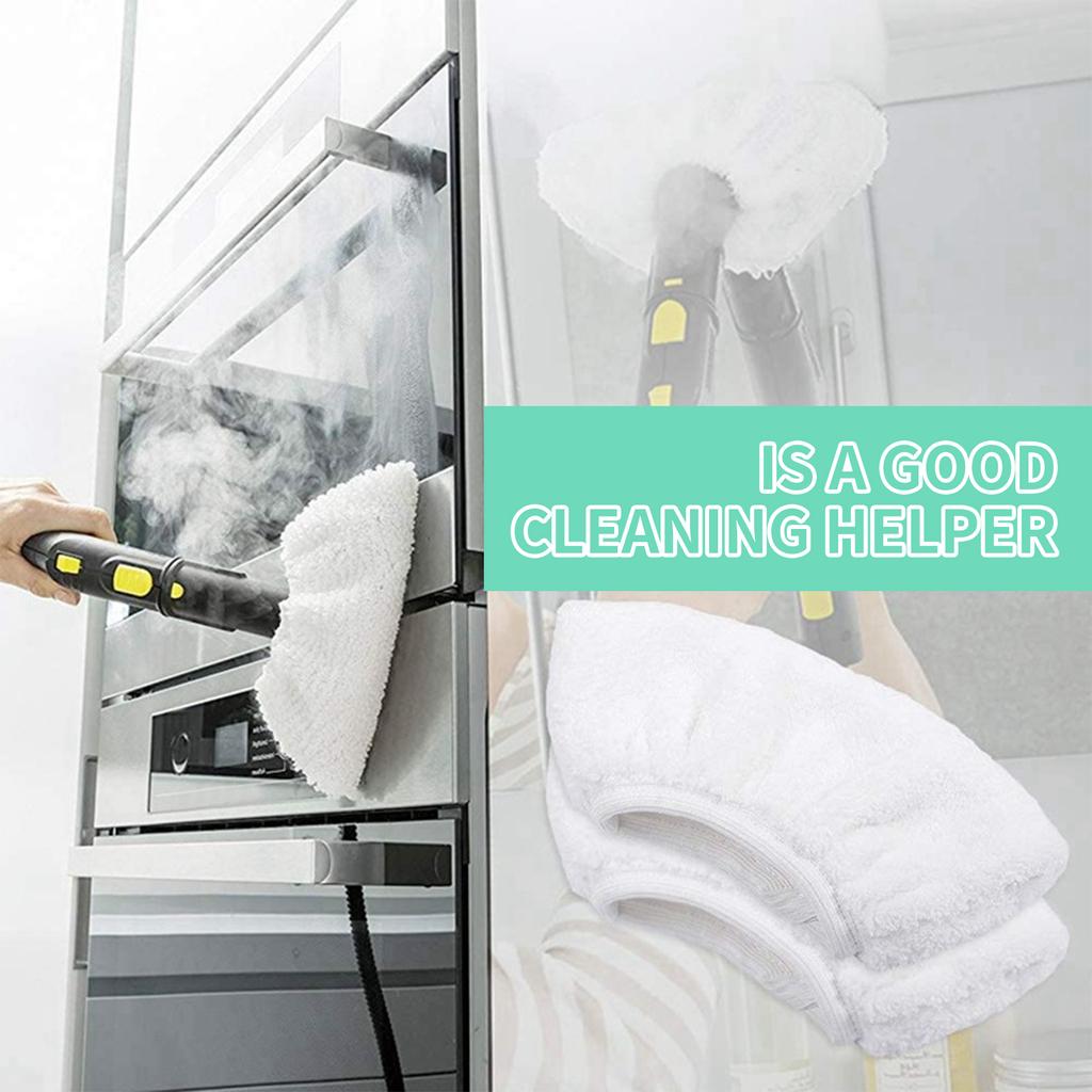 10Pcs Steam Mop Replacement Pad for SC1/SC2/SC3 Washable Steam Mop Kitchen Cleaner Pad Reusable Microfiber Cloth Steam Mop Cover