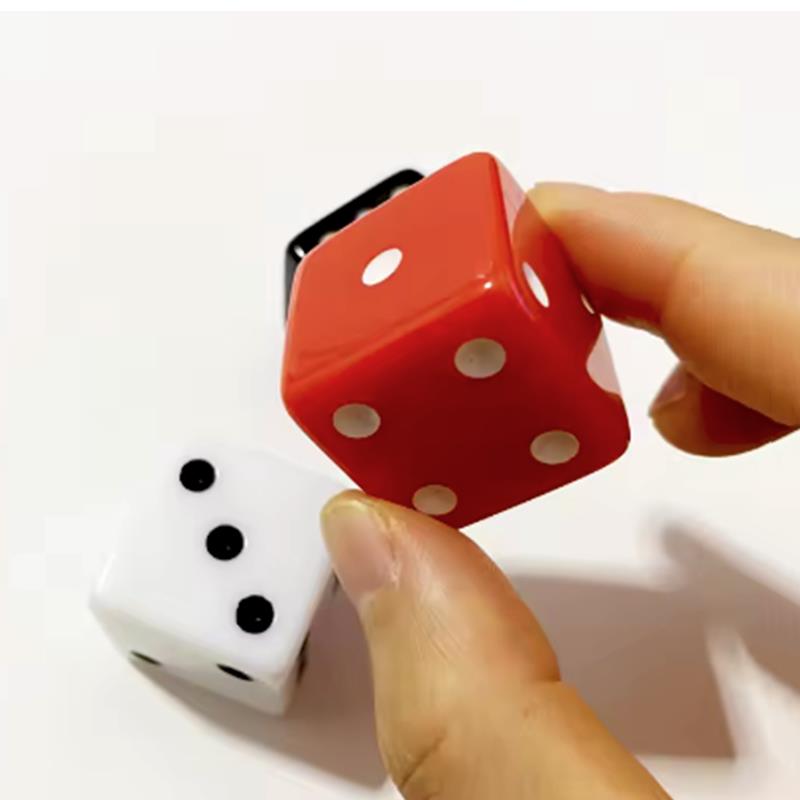5PCS Acrylic Dice 25MM Family Party Fun Role Playing Classroom Math Counting Teaching Board Games Accessories