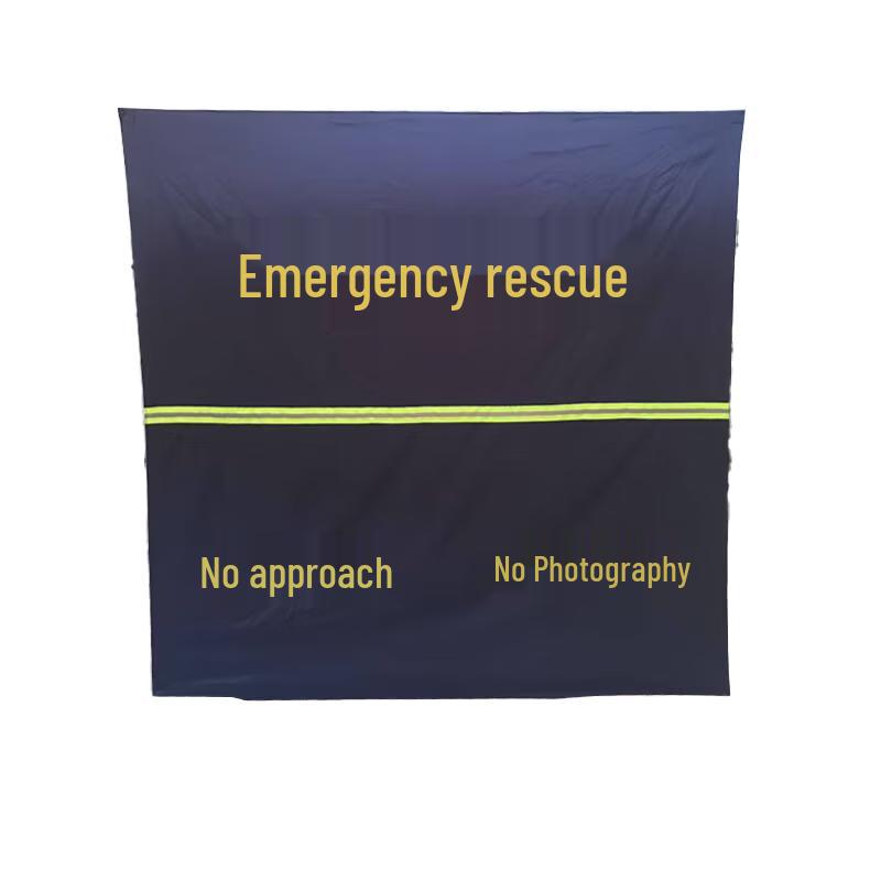 Portable Umbrella-Style Folding Emergency Barrier