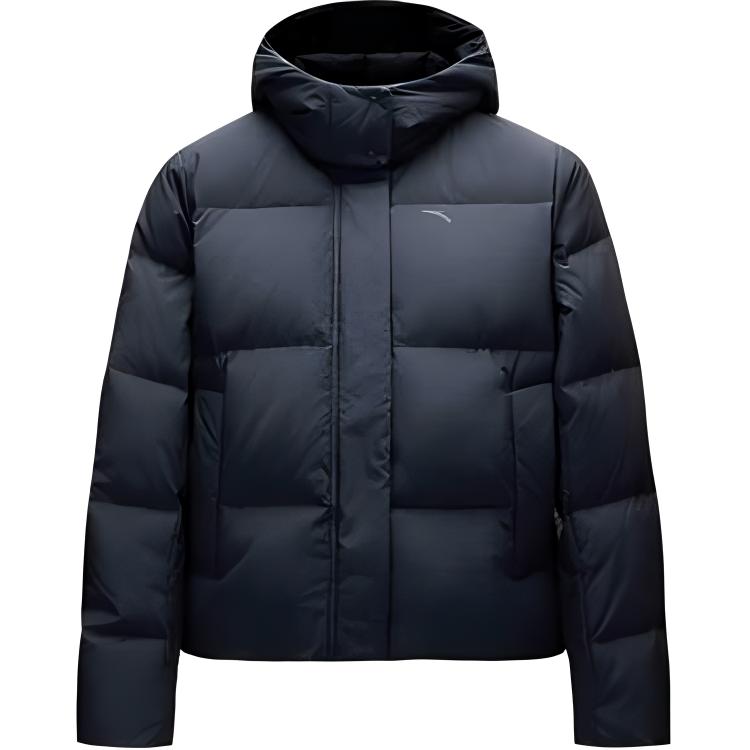 Anta Loose Short Comfortable Casual Down Jacket Women Outerwear Basic-Black 962447910-9