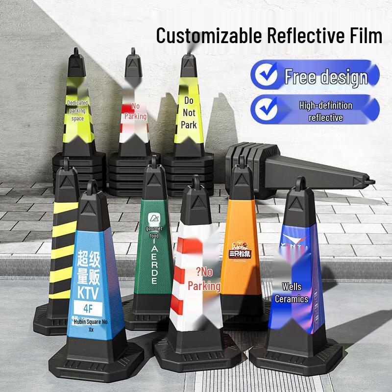 Reflective Rubber No Parking Traffic Barrier