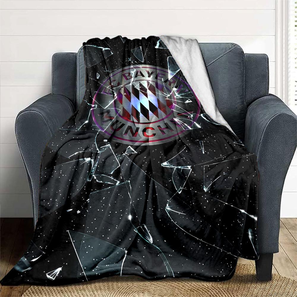Bayern Munich Stars Blanket Soft Warm Cozy Perfect for Sofa Bedding Couch for All Seasons Digital Print Suitable for Gifting Relatives and Friends
