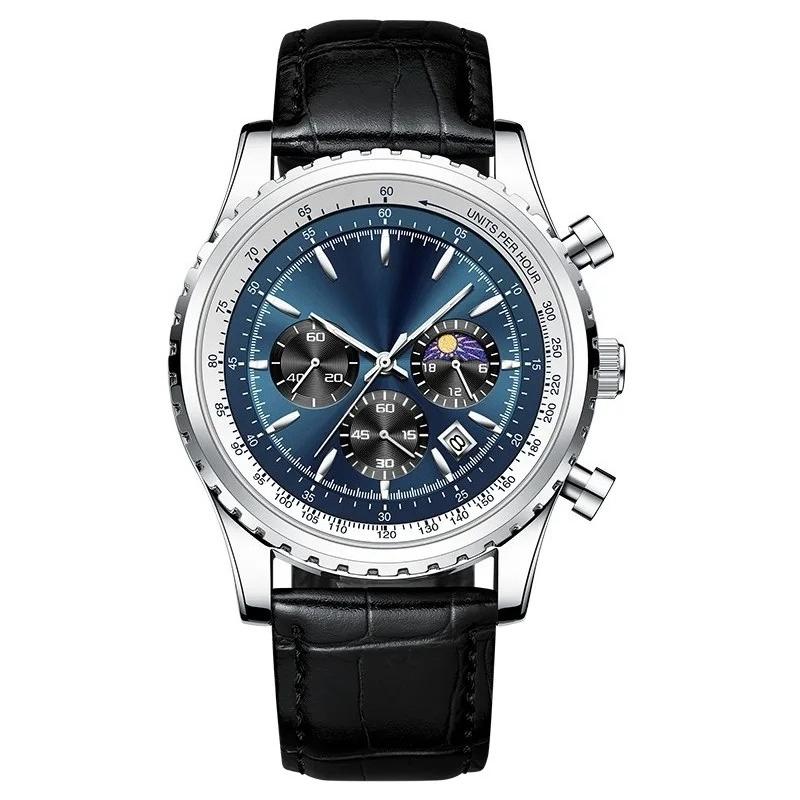 

New Mens Watches Top Brand Luxury Men Wrist Watch Leather Quartz Watch Sports Waterproof Male Clock Relogio Masculino+Box