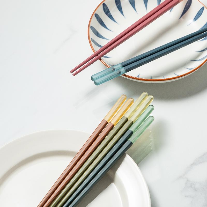 

Палочки для еды из сплава для дома, многоразовые, устойчивые к высоким температурам, антибактериальные