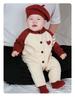 Autumn Korean Style Baby Boy Knitted Romper - Fashionable Infant Sweater Suit for Crawling
