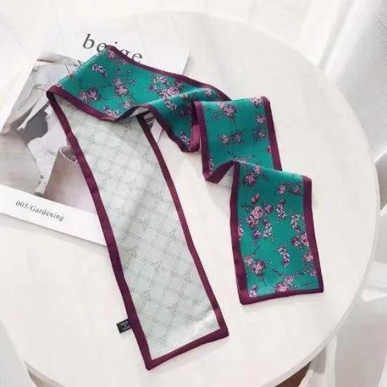 Fashion Women Letter Hair Ribbons French Elegant Long Headband Bag Strap Accessories Girls Bow Knot Long Hair Scarf HairBands