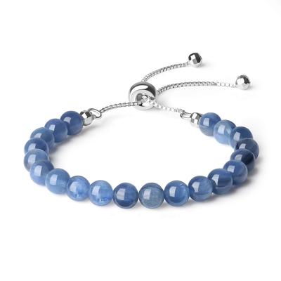 6mm Kyanite 925 Silver Slider Bracelet for Women