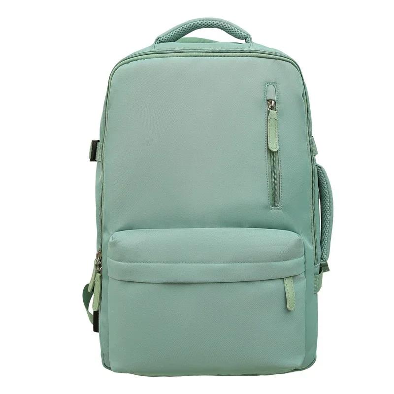 Solid Expand The Capacity Of The Backpack 2024 High Quality Couple Of School Bag Lady Business Travel Computer Backpack