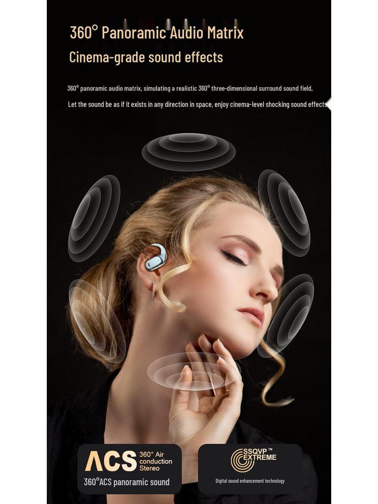 Manufacturer's AI 6.0 Over-Ear Wireless Noise-Canceling Sports Bluetooth Headphones with Long Battery Life