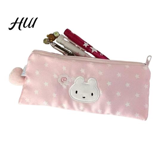 Classroom Storage Solution Student Stationery Bag Star Pattern Multi-Tiered Design Star-shaped Desk Zipper Closure Sustainable Organizer School